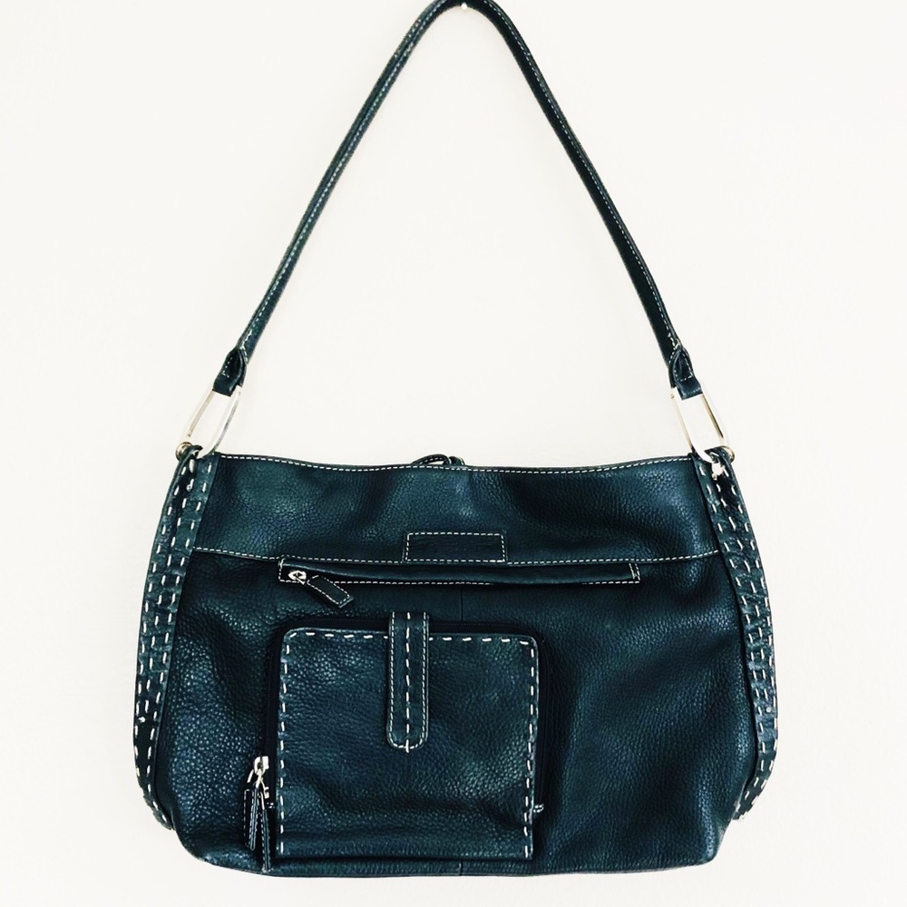 Sophia Visconti Black Leather Purse